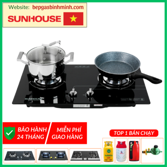 Bếp Gas Âm SUNHOUSE SHB5546MT Chính Hãng