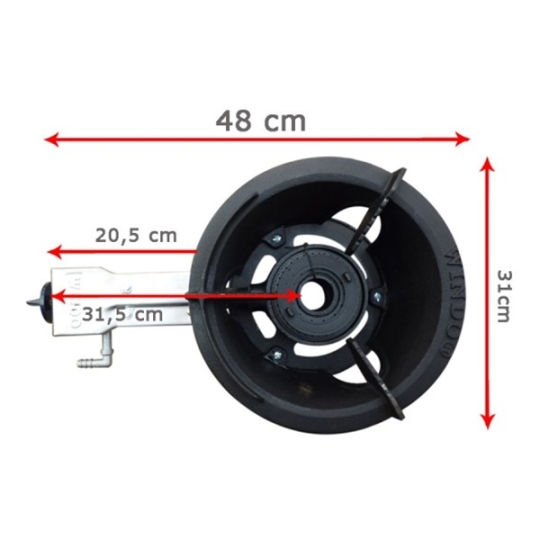 Bếp Khè Công Nghiệp WINDO 168 Chính Hãng