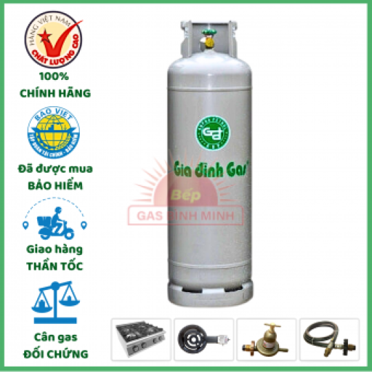 Bình Gas Gia Đình Xám Cả Vỏ 45KG