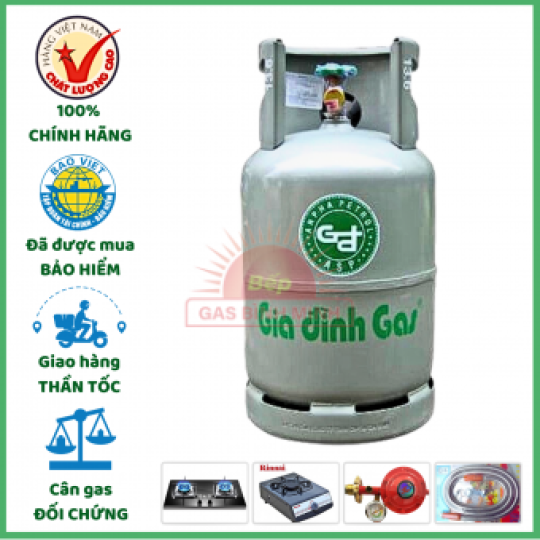Bình Gas Xám Cả Vỏ 12KG