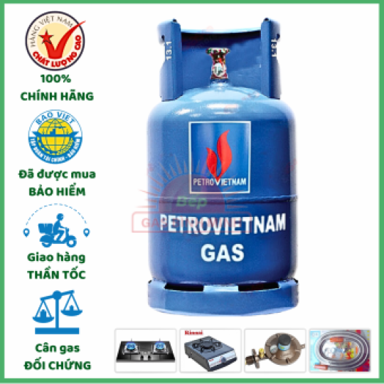Gas PetroVietnam Xanh Cả Vỏ 12kg