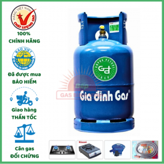 Bình Gas Gia Đình Xanh Cả Vỏ 12KG